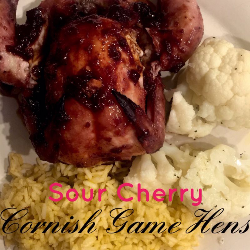 Post image for Cornish Game Hens with Sour Cherry Preserves