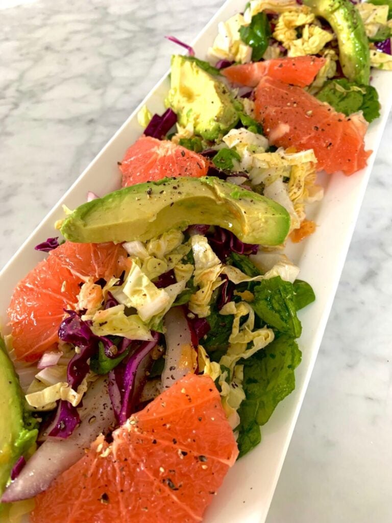 Greek Slaw with Olive Oil "Lachanosalata" California Greek Girl