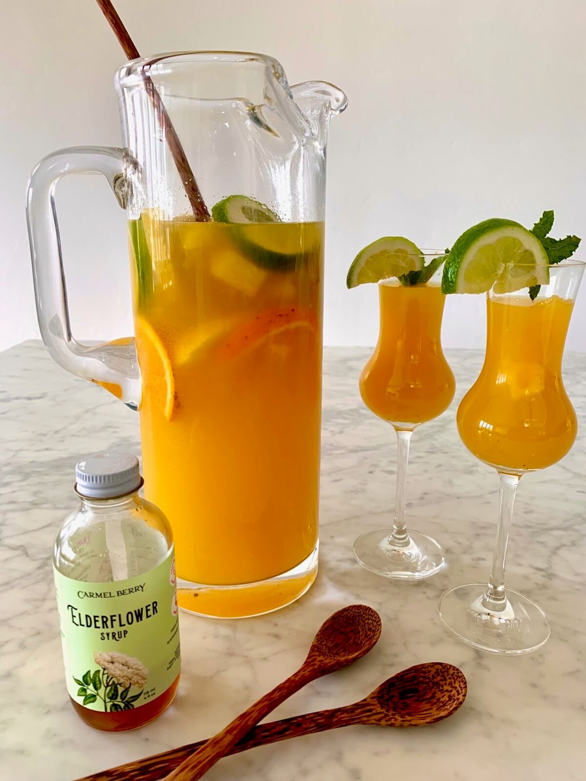 Post image for Melon Elderflower Sangria