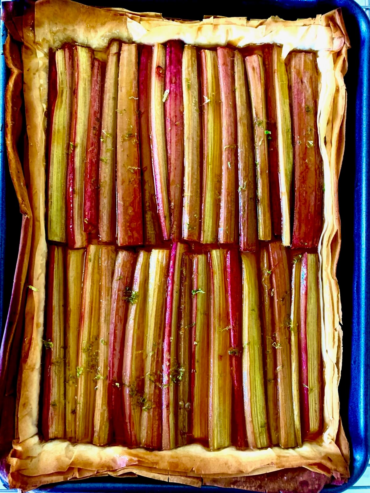 Post image for Rhubarb Phyllo Tart