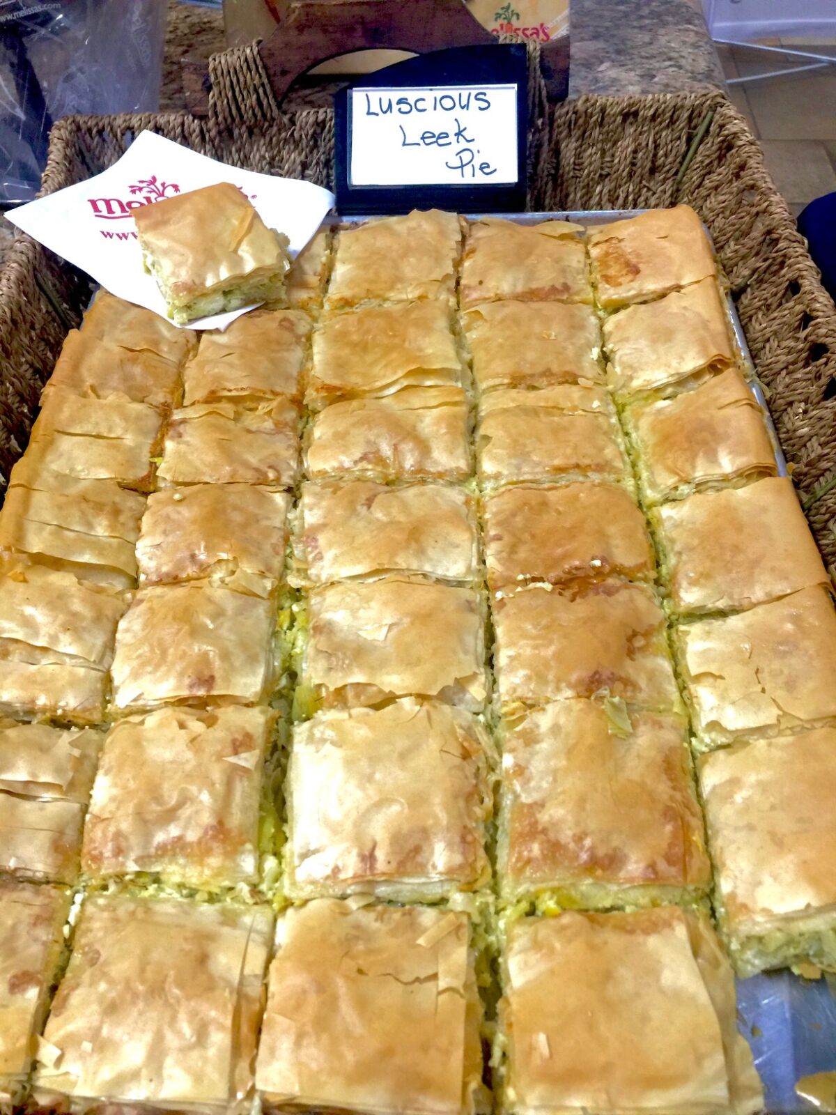 Post image for Hands-On Leek and Feta Phyllo Pie Cooking Class