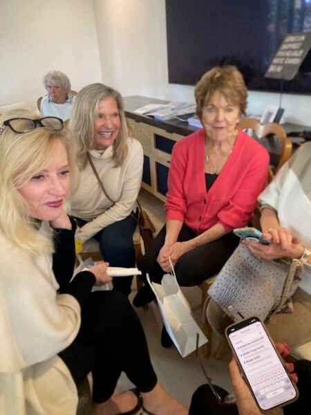 Old friends having a wonderful visit!