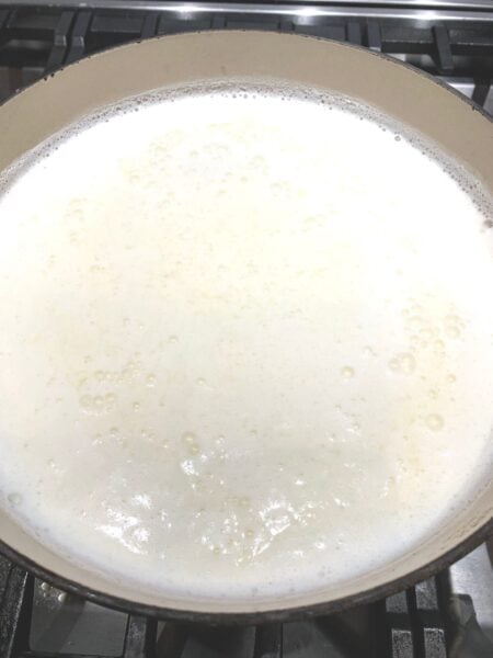 Starting your ricotta cheese
