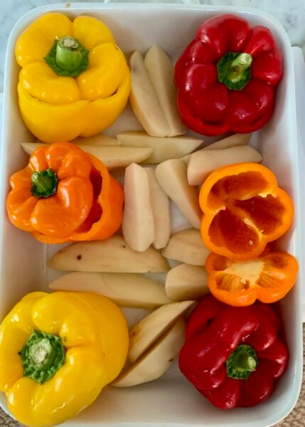 Bell Peppers ready for stuffing