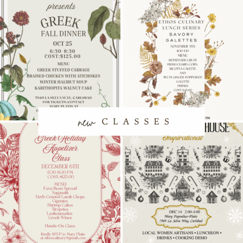 New Classes at Ethos Culinary
