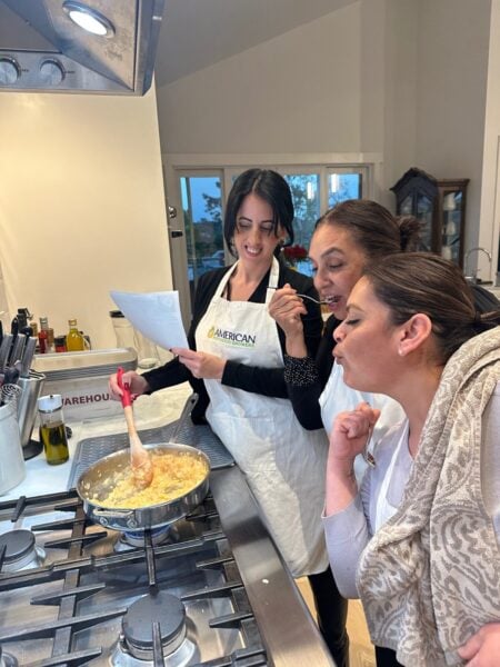 Are we following instructions girls at Ethos Culinary.